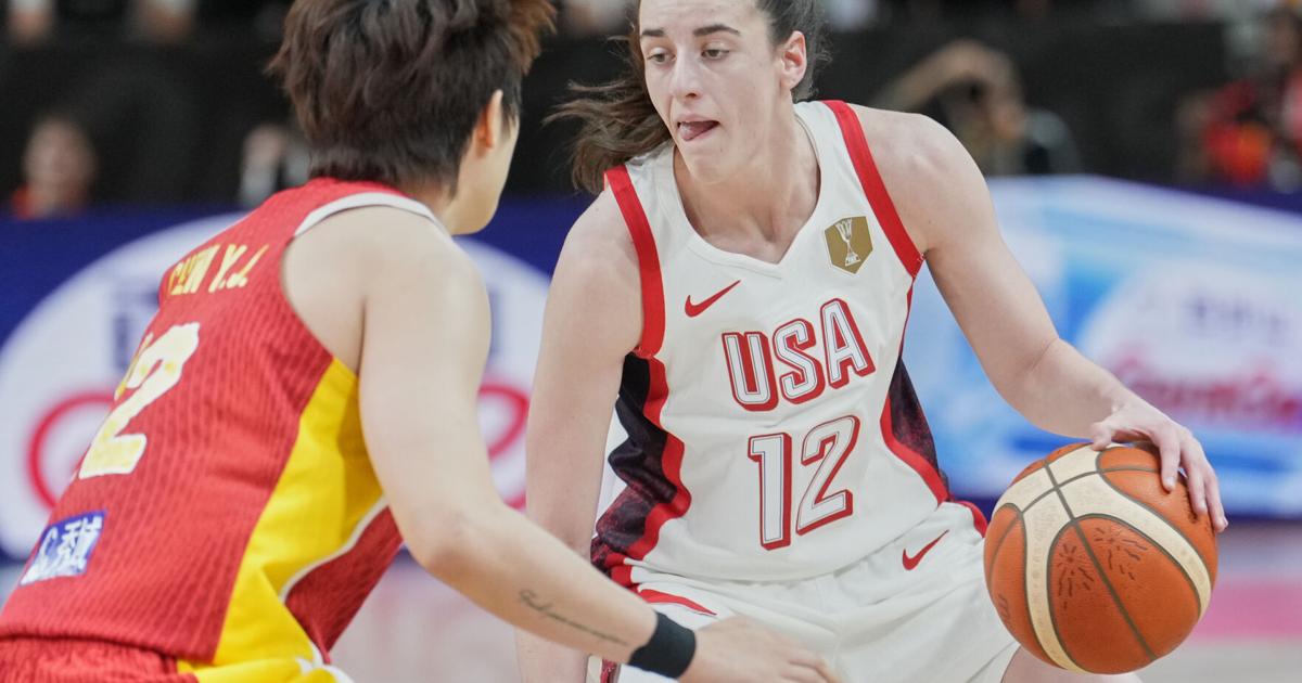 Caitlin Clark debuta con doble-doble en victoria de EE.UU. ante China en el Mundial femenino