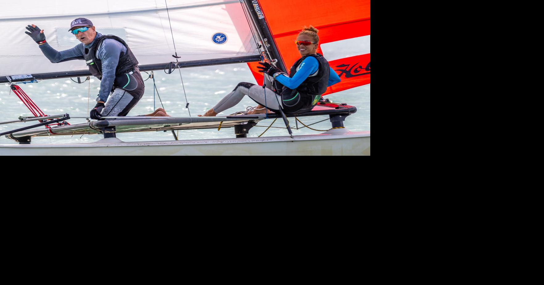 Quique Figueroa y su hija Paula compiten juntos en vela en los Juegos de Santo Domingo 2026