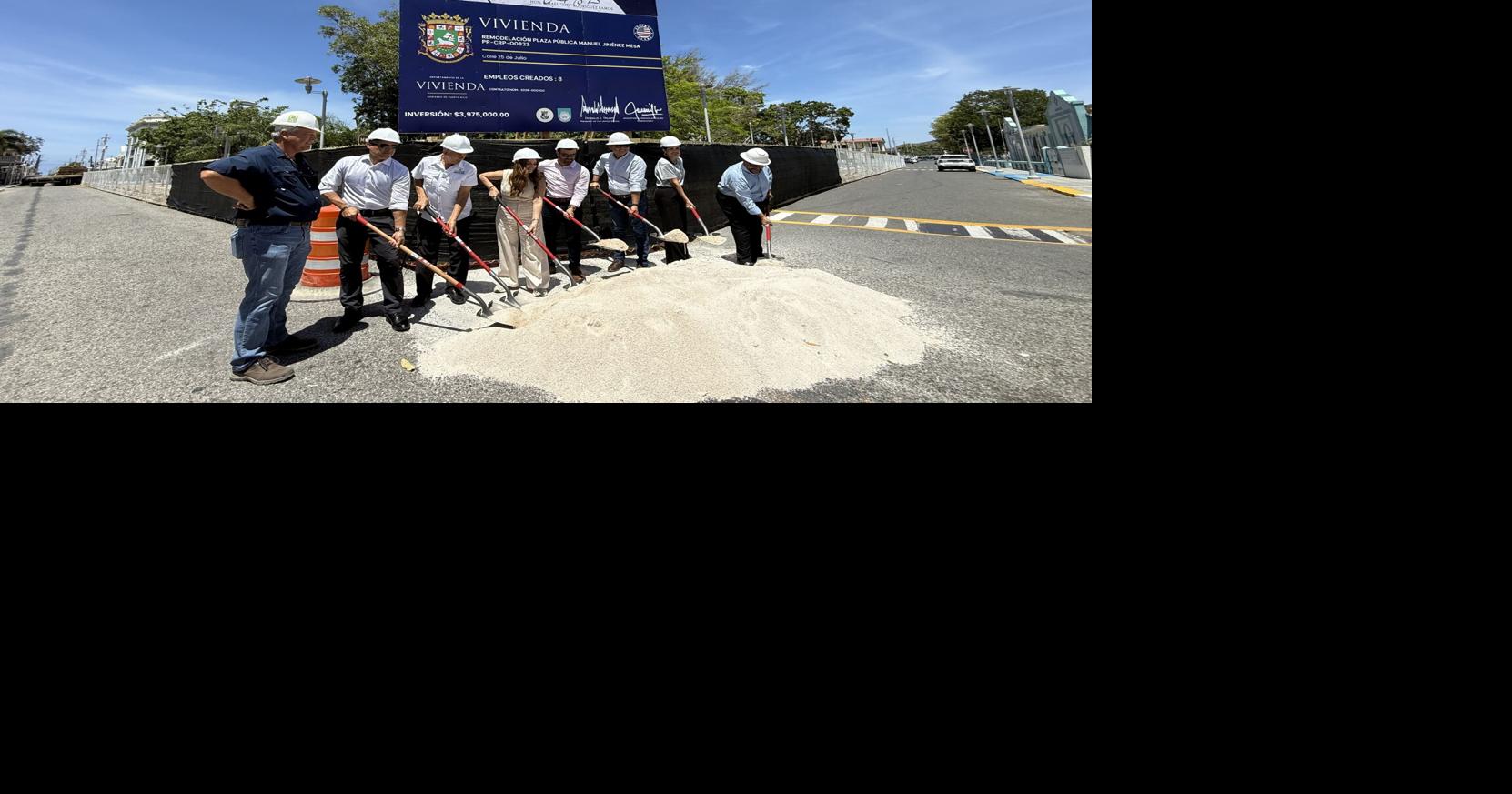 Guánica inicia reconstrucción de su plaza pública con inversión de $4 millones