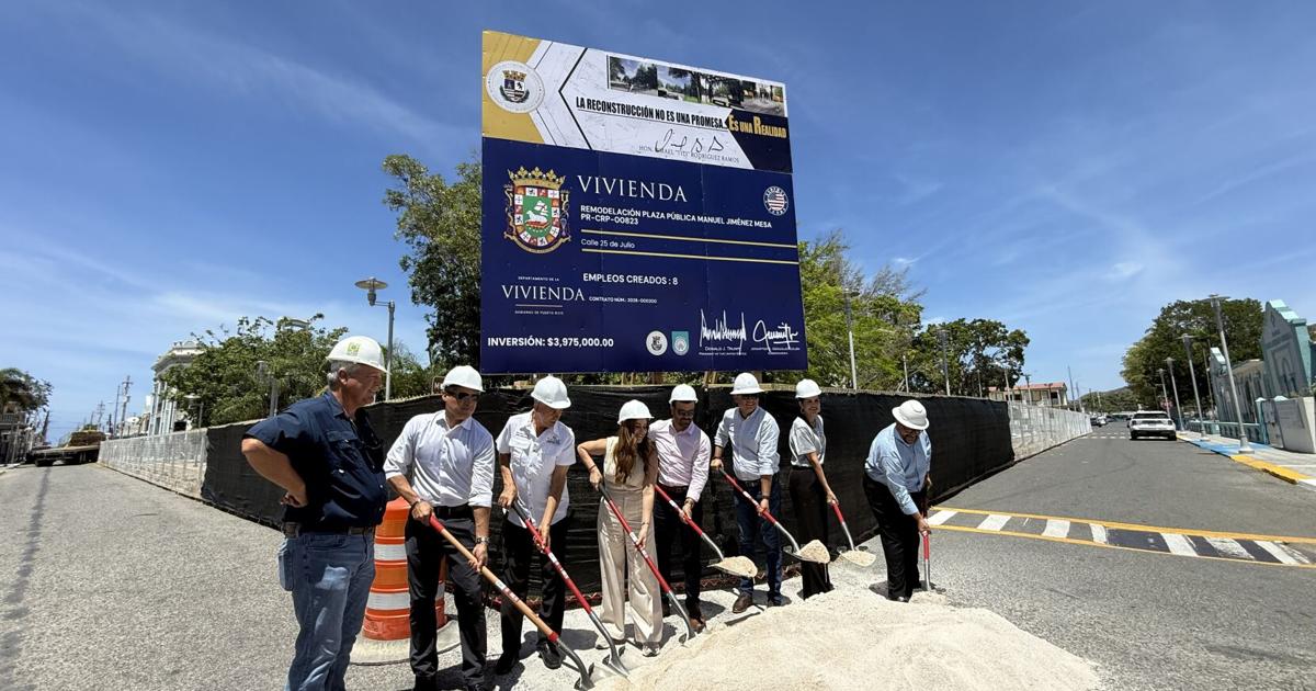 Guánica inicia reconstrucción de su plaza pública con inversión de $4 millones