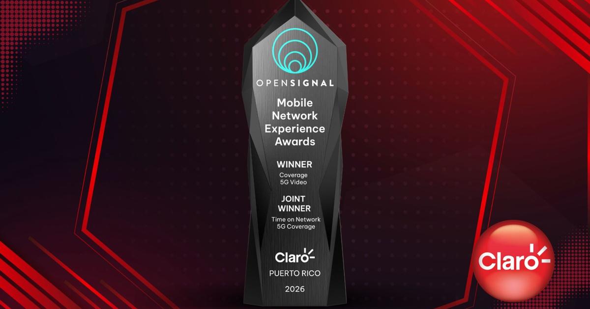 Claro Puerto Rico recibe dos reconocimientos de Opensignal por conectividad móvil