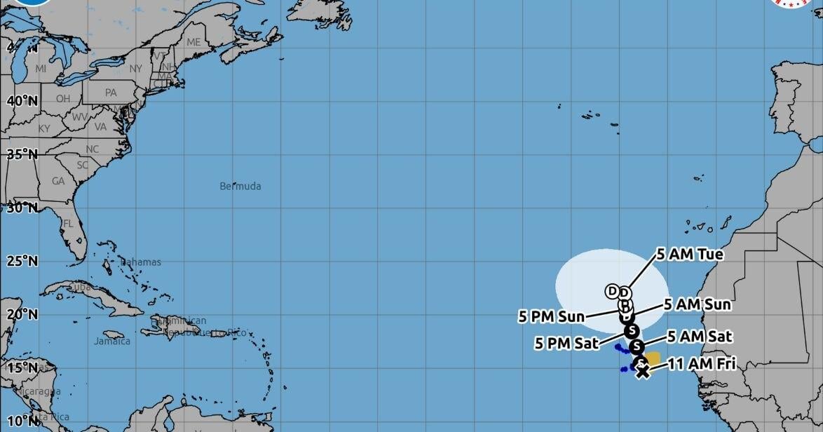 Se forma tormenta tropical Gonzalo cerca de las costas de África