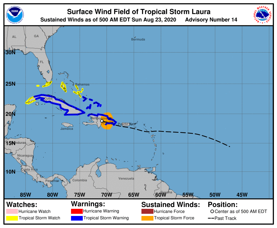 Descontinuado el aviso de tormenta tropical para Puerto ...