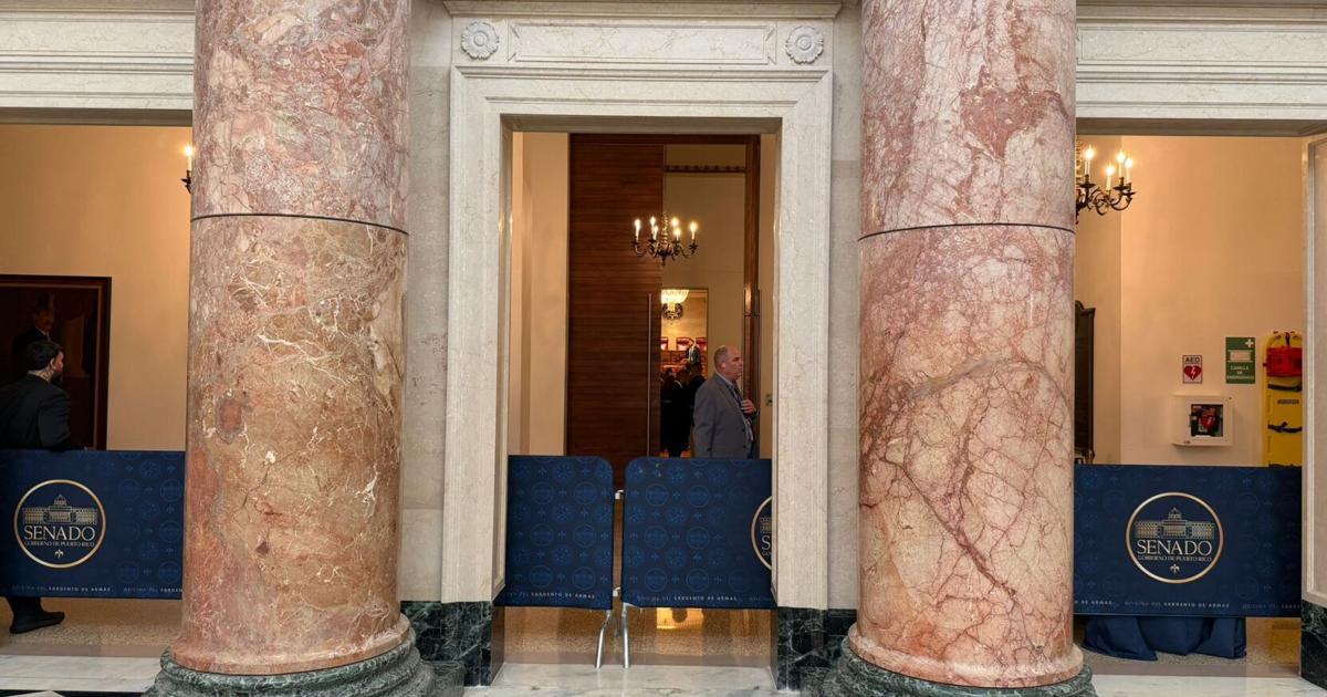 Custodiado el salón donde se celebra vista pública sobre el proyecto Esencia
