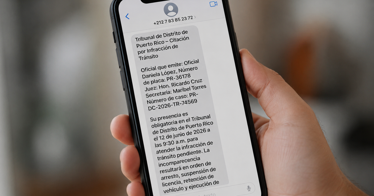 ¿Recibió una citación judicial por una multa de tránsito por mensaje? Cuidado, es fraude