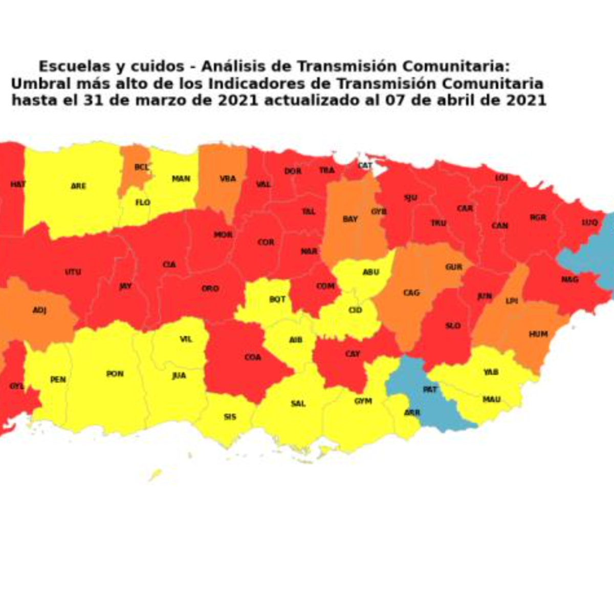 Estos Son Los 38 Pueblos Con Transmision Comunitaria Alta De Covid 19 Gobierno Elvocero Com Estos Son Los 38 Pueblos Con Transmision Comunitaria Alta De Covid 19 Gobierno Elvocero Com
