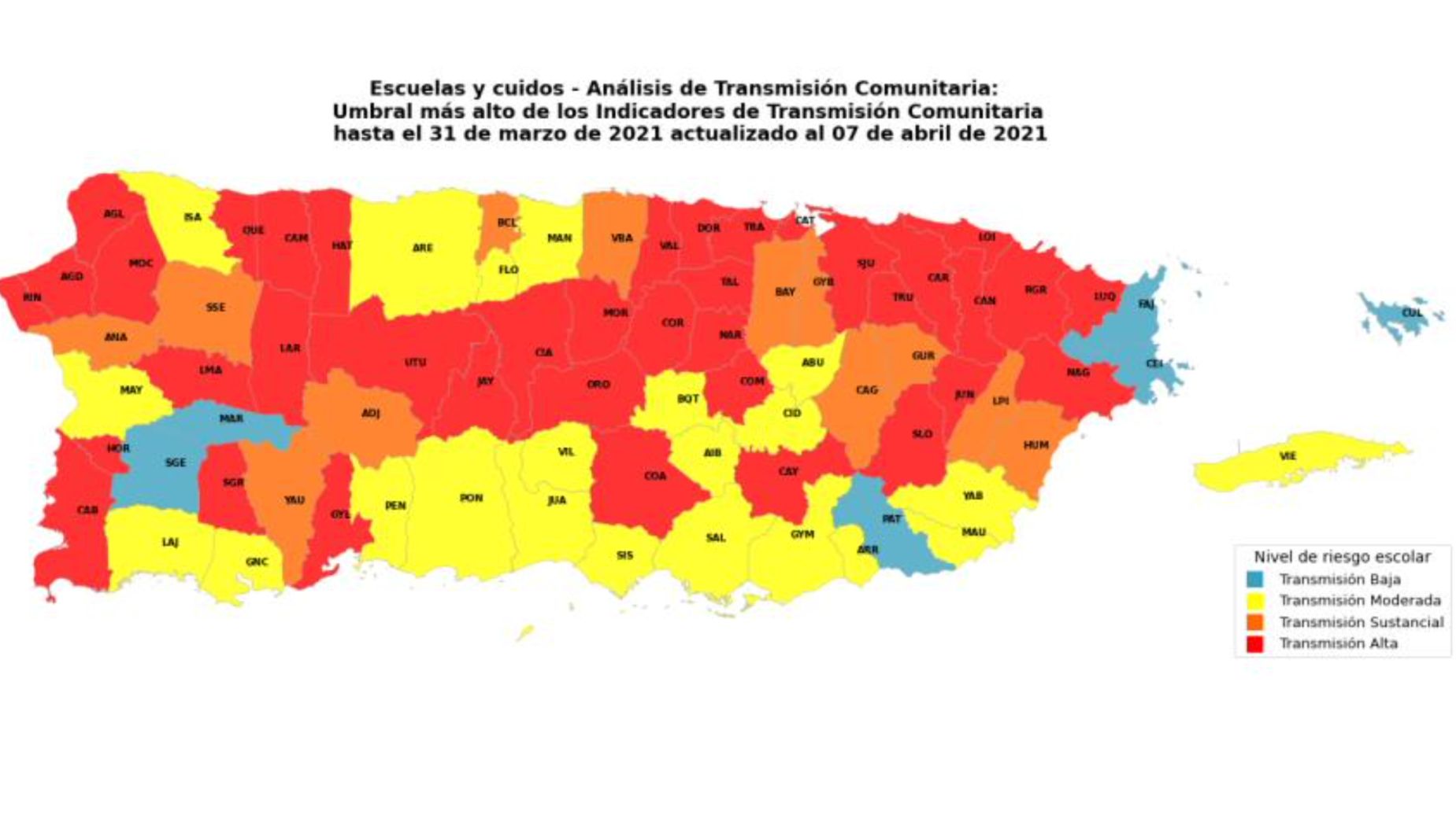 Estos Son Los 38 Pueblos Con Transmision Comunitaria Alta De Covid 19 Gobierno Elvocero Com Estos Son Los 38 Pueblos Con Transmision Comunitaria Alta De Covid 19 Gobierno Elvocero Com