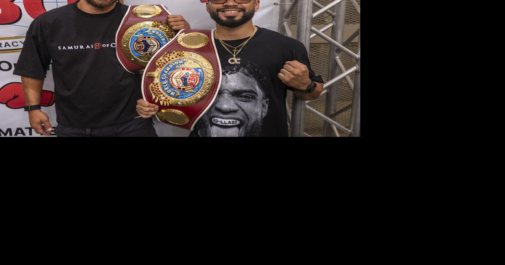 'Pupilo' Collazo se emociona con visita sorpresa de Lomachenko en clínica de boxeo en Guaynabo
