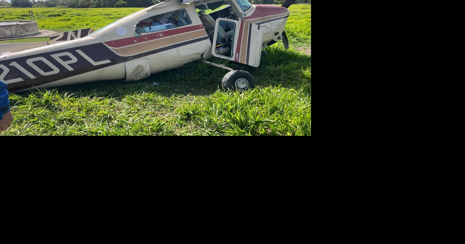 Avioneta aterriza de emergencia en finca de Loíza; dos ocupantes ilesos