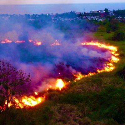 Se reporta un incendio forestal en Camuy