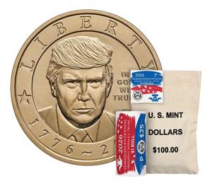 Imagen de la cobertura de: Casa de Moneda de EE.UU. pone a la venta moneda de $1 con la imagen de Donald Trump