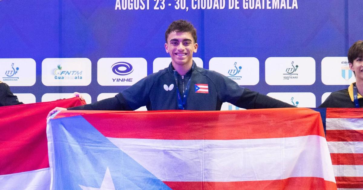 Steven Moreno, de 16 años, se corona campeón panamericano sub-19 de tenis de mesa