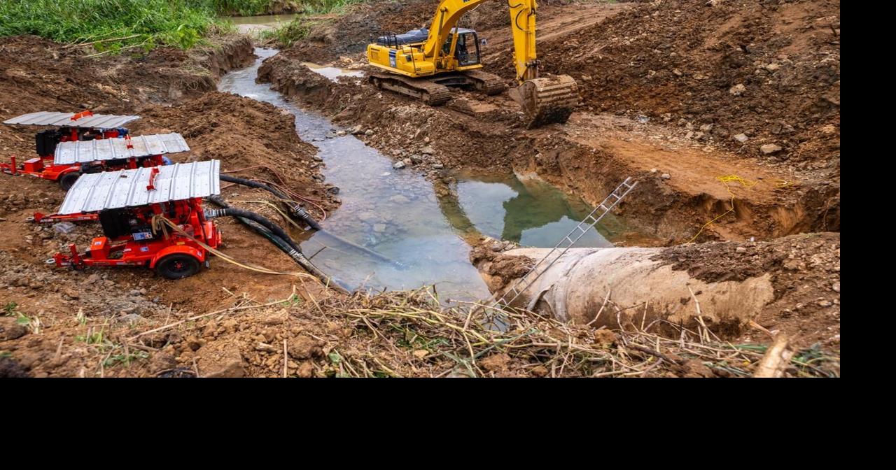 AAA continúa reparación del Superacueducto del Norte; 112,000 abonados sin agua en 9 municipios