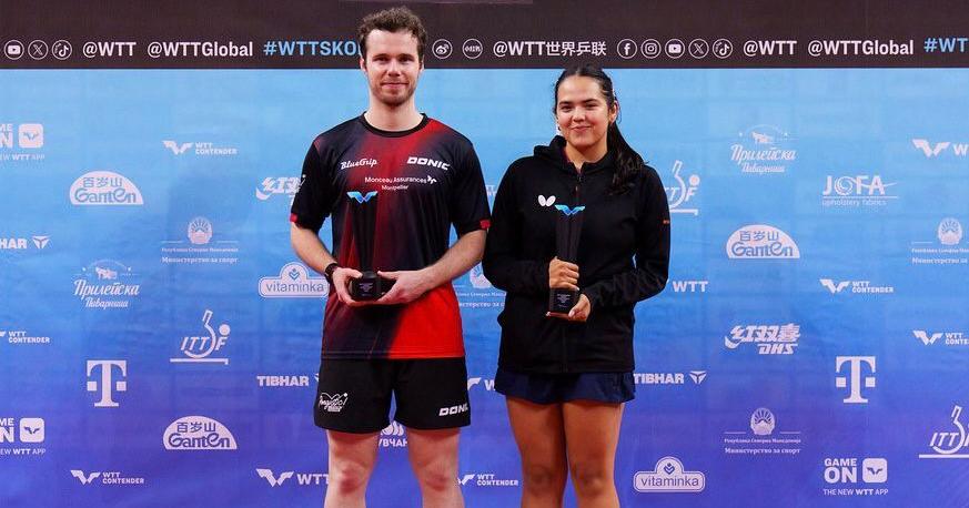 | Adriana Díaz conquistó el subcampeonato de dobles mixtos e