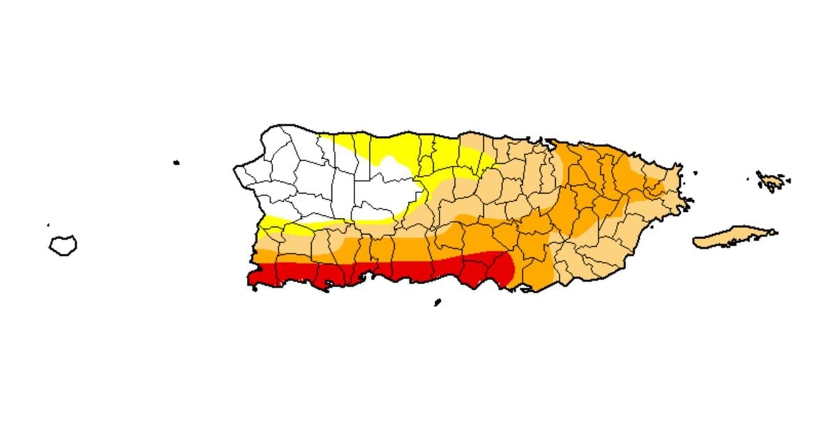 Sequía extrema en el sur: casi el 80% de Puerto Rico afectado y racionamiento de agua inminente
