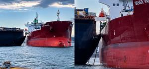 Imagen de la cobertura de: Embarcación de combustible choca con otro barco en el Muelle de San Juan