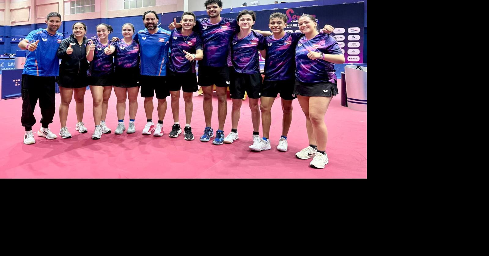 DOBLE ORO: Puerto Rico reina en el Caribe en tenis de mesa