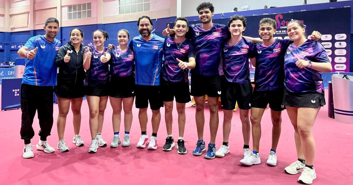 DOBLE ORO: Puerto Rico reina en el Caribe en tenis de mesa