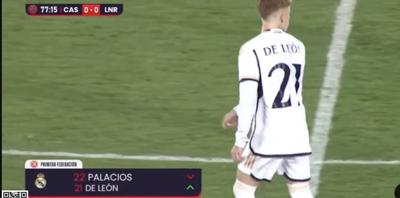 VÍDEO: Jeremy De León se estrena con el Real Madrid Castilla