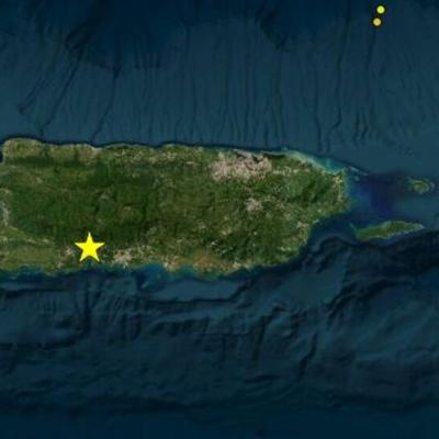 Se registra un temblor al sur de Puerto Rico