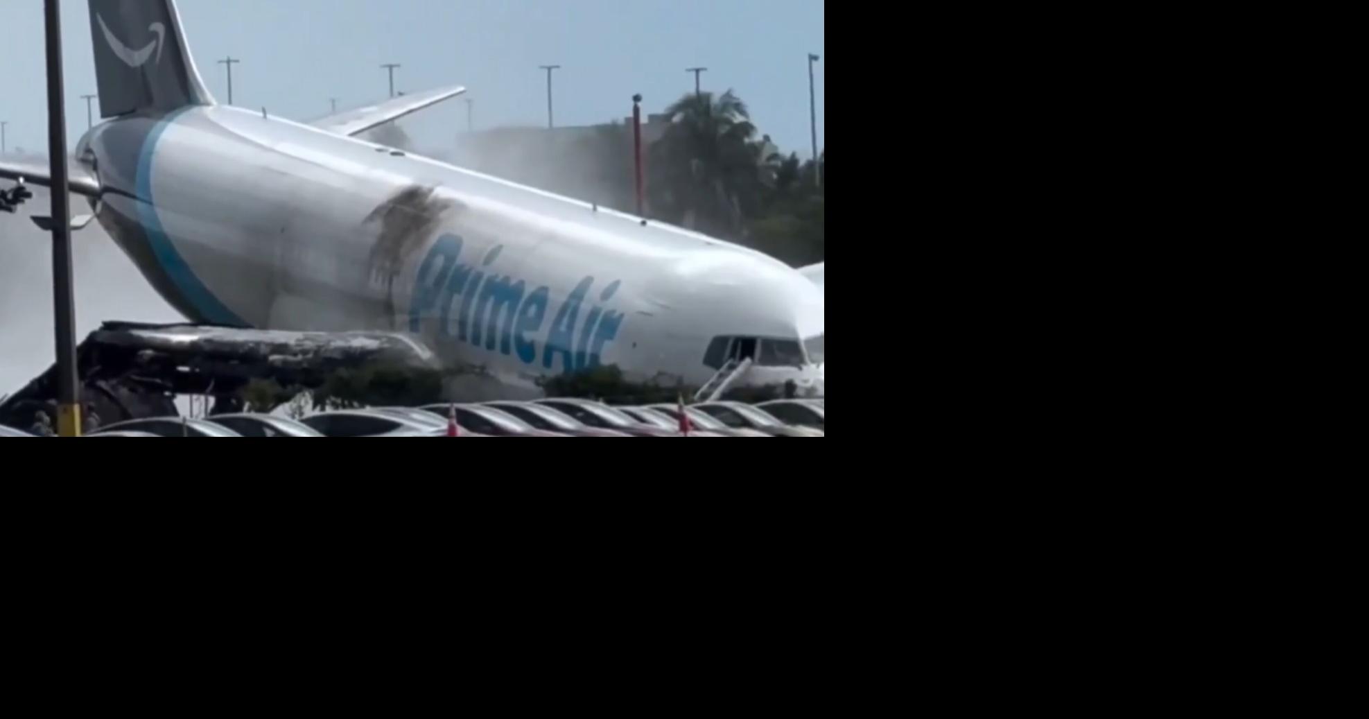 VIDEOS: Nuevas imágenes muestran el mortal accidente del avión de carga de Amazon en Miami