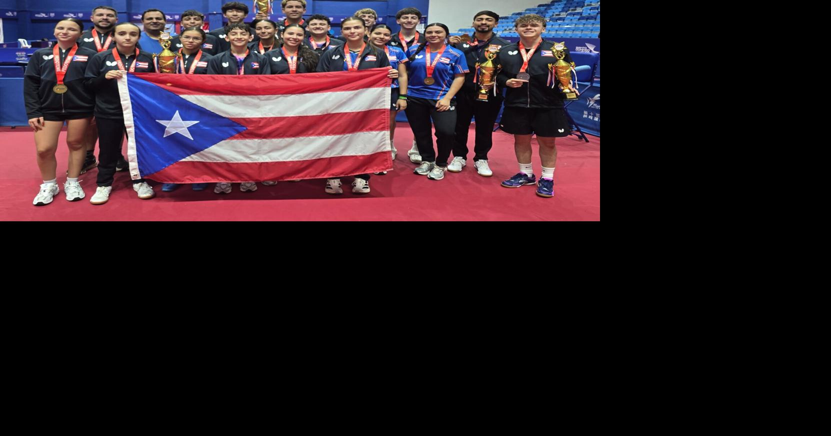 Puerto Rico arrasa en el Caribe de tenis de mesa con tres oros