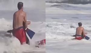 Imagen del artículo de El Vocero: Padre de niño rescatado del mar en California agradece a salvavidas de 16 años