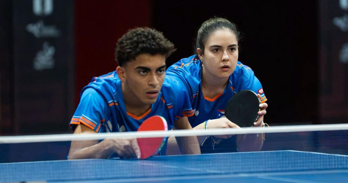 Moreno y Burgos ganan bronce en dobles mixtos del Panamericano de tenis de mesa