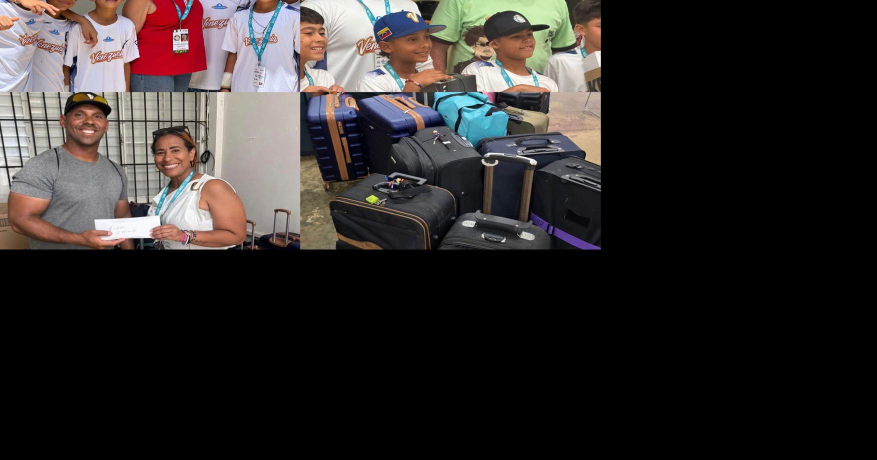 Equipo infantil de Venezuela regresa con 21 maletas de ayuda humanitaria donadas en Puerto Rico
