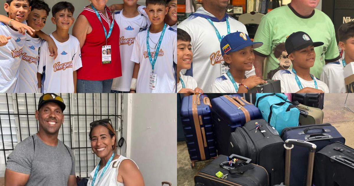 Equipo infantil de Venezuela regresa con 21 maletas de ayuda humanitaria donadas en Puerto Rico