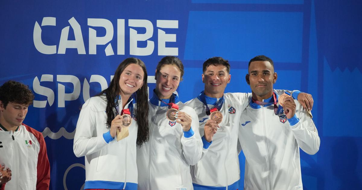 Natación histórica: Puerto Rico gana 15 medallas en los Juegos CAC Santo Domingo 2026
