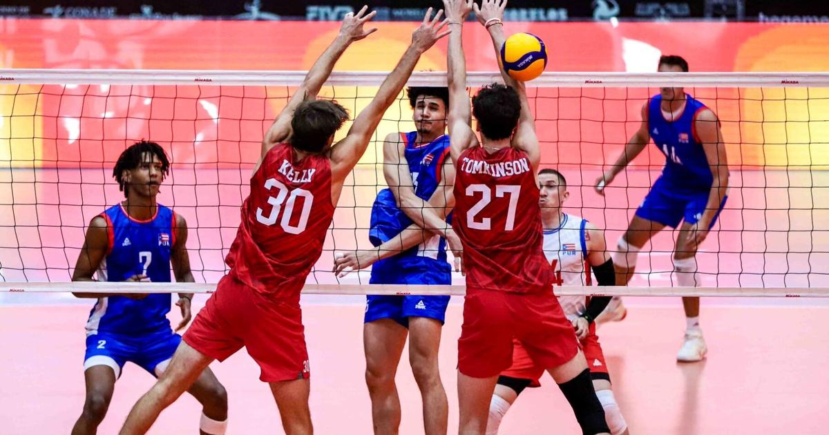 Puerto Rico cae ante EE.UU. y queda 0-2 en la Copa Panamericana de Voleibol