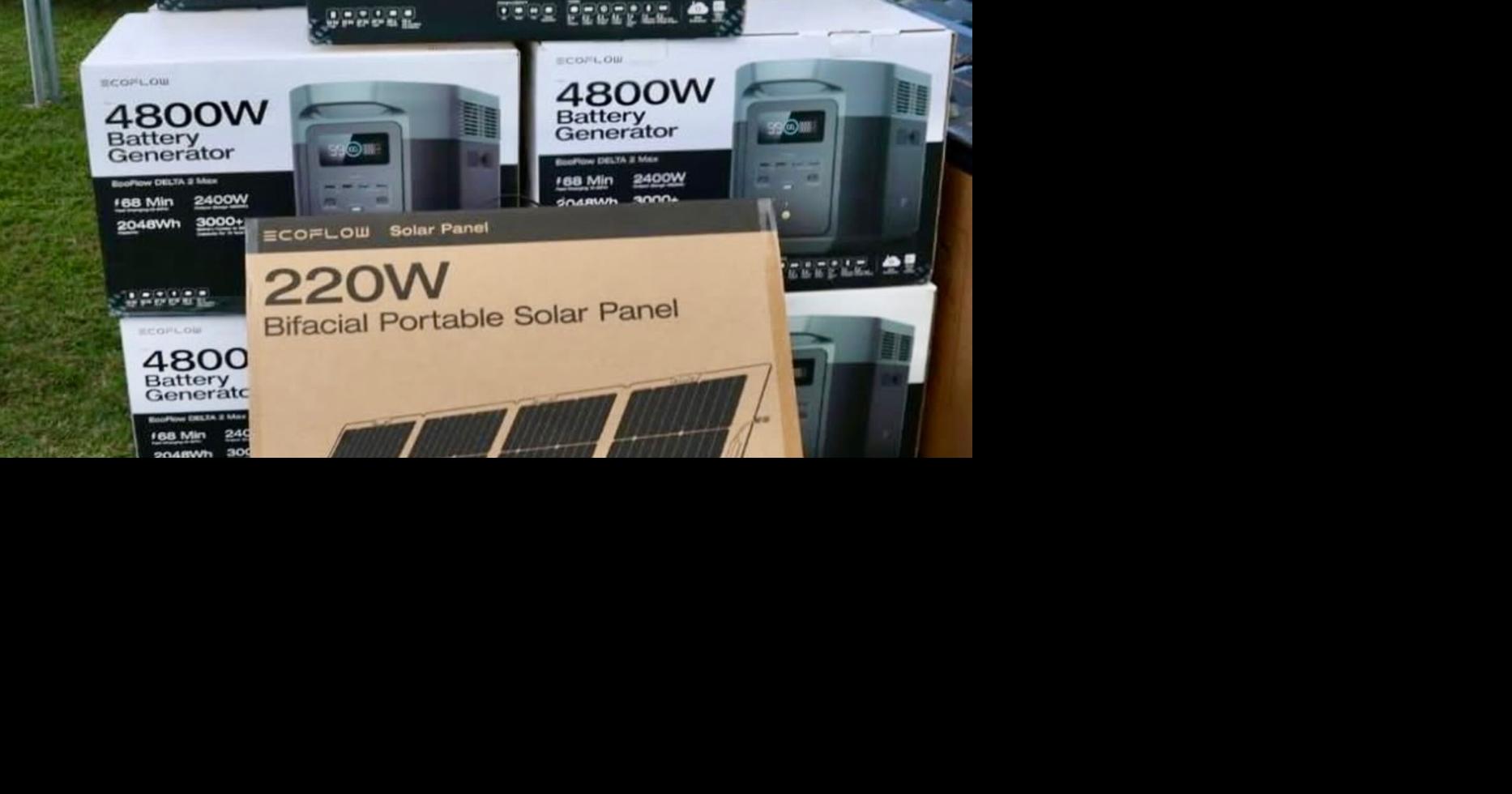 Guayama entrega baterías solares y generadores a familias vulnerables