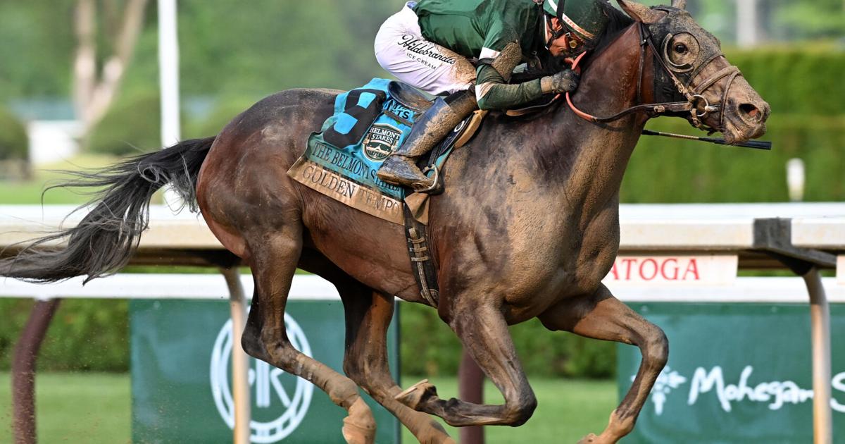 Se impone Golden Tempo en el Belmont Stakes