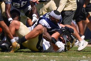 Imagen de la cobertura de: NFL multa a Cowboys y Saints con $500,000 cada uno tras pelea en práctica