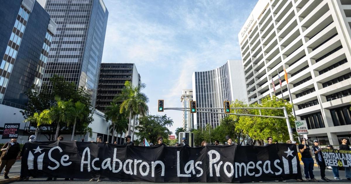 "Se Acabaron las Promesas" protesta en la Milla de Oro al cumplirse 10 años de la Ley PROMESA