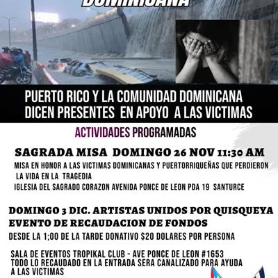 flyer comunidad dominicana tragedia