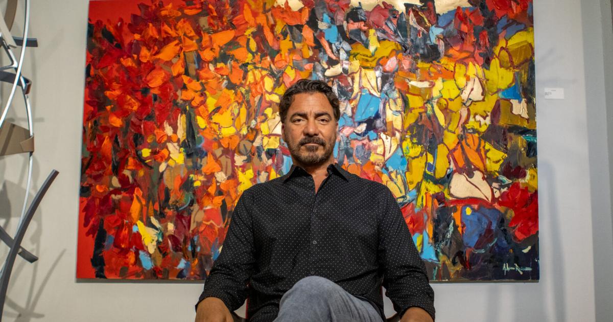 Julián Ruiz evoluciona hacia la abstracción en su lenguaje artístico