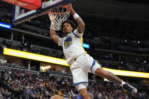 Imagen del artículo de El Vocero: Yaxel Lendeborg anota 31 puntos y los Warriors logran primer su triunfo de la temporada