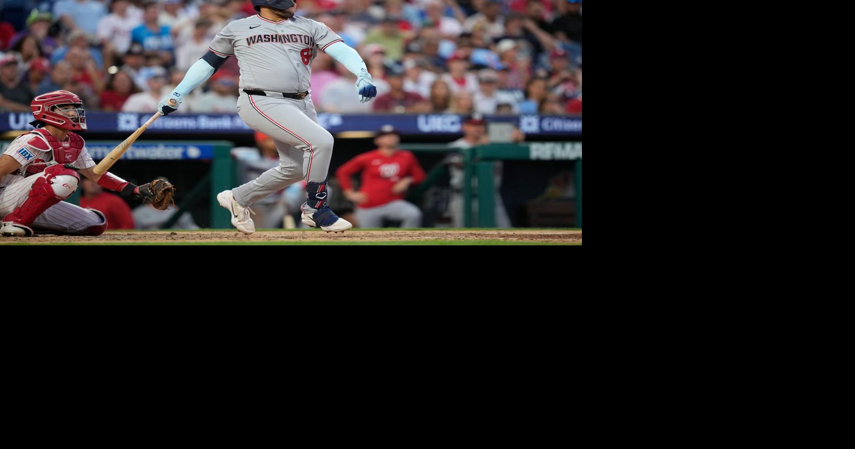 Abimelec Ortiz conecta su primer jonrón en Grandes Ligas en derrota de Nationals ante Phillies