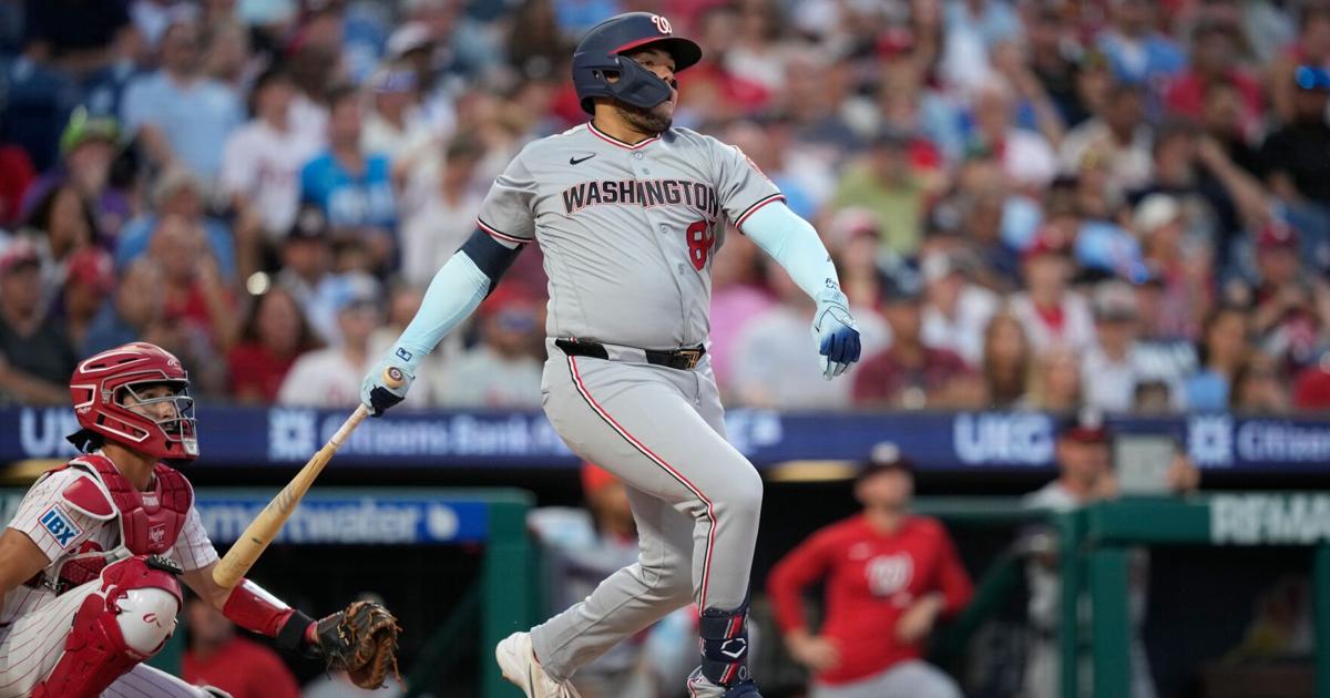 Abimelec Ortiz conecta su primer jonrón en Grandes Ligas en derrota de Nationals ante Phillies