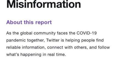 Twitter elimina su política sobre información engañosa del covid-19