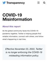 Twitter elimina su política sobre información engañosa del covid-19