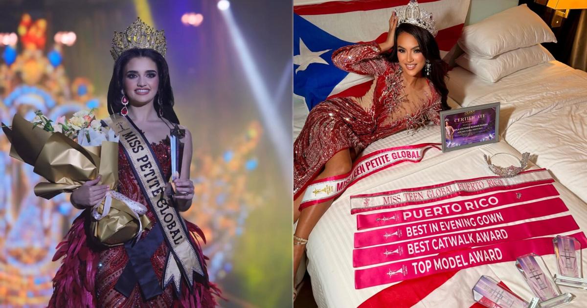Puerto Rico celebra triunfo histórico en Miss Petite Global y Miss Teen Petite Global