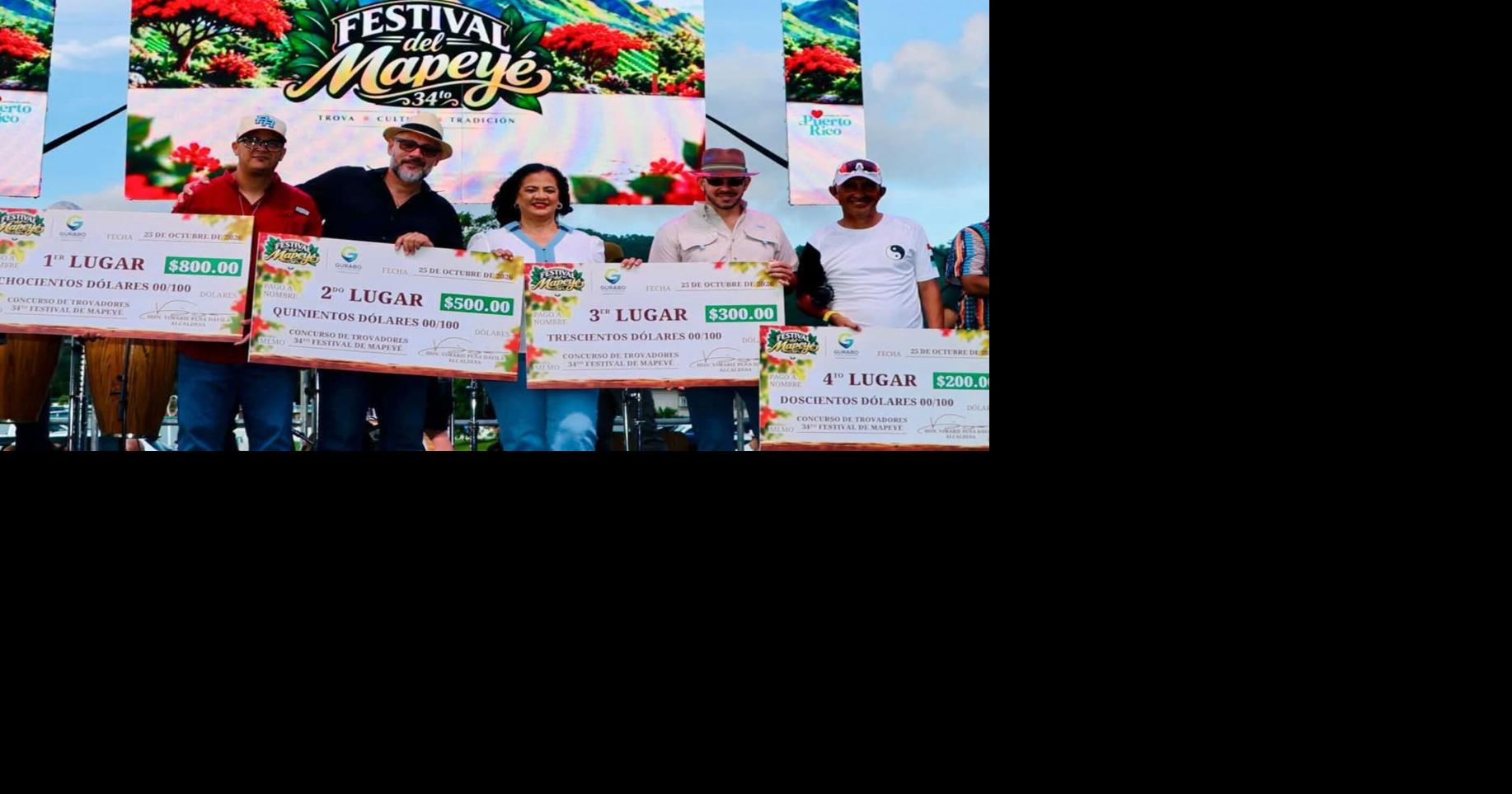 Gurabo celebra la 34ta edición del Festival del Mapeyé con homenajes a Cruz Pedraza y exalcalde