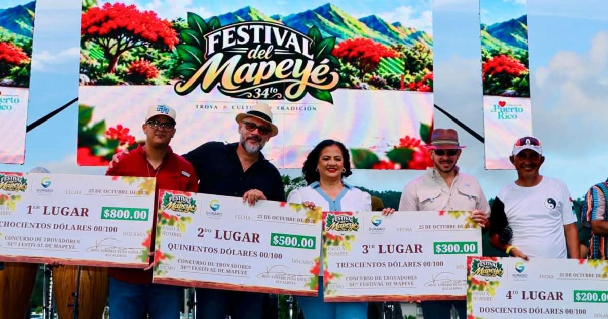 Gurabo celebra la 34ta edición del Festival del Mapeyé con homenajes a Cruz Pedraza y exalcalde