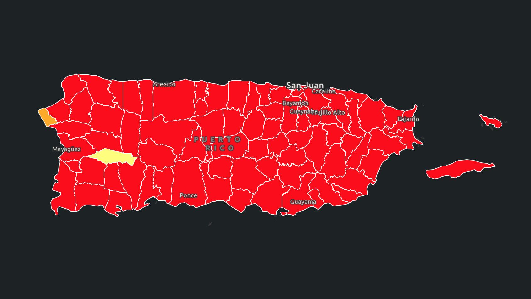En Rojo 76 De Los 78 Municipios En La Isla Actualidad Elvocero Com En Rojo 76 De Los 78 Municipios En La Isla Actualidad Elvocero Com
