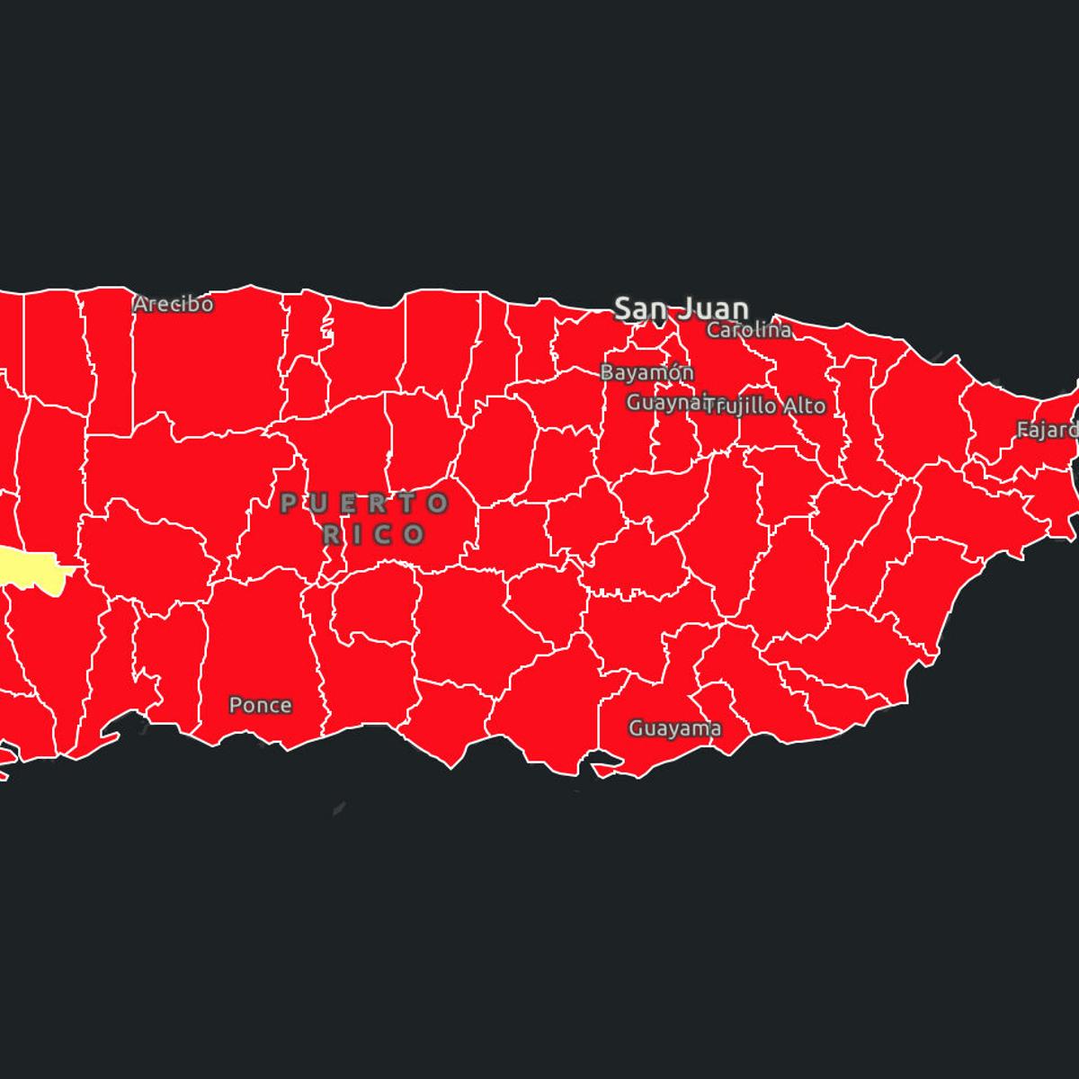En Rojo 76 De Los 78 Municipios En La Isla Actualidad Elvocero Com En Rojo 76 De Los 78 Municipios En La Isla Actualidad Elvocero Com
