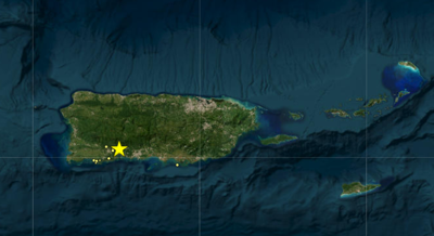 Reportan sismo al sur de Puerto Rico