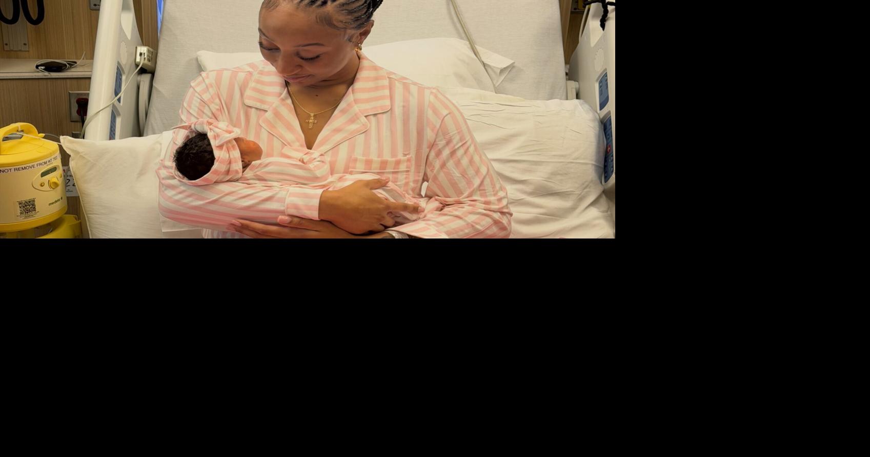 “Bienvenida al mundo, mi princesa”: Jasmine Camacho-Quinn celebra la llegada de su primera hija